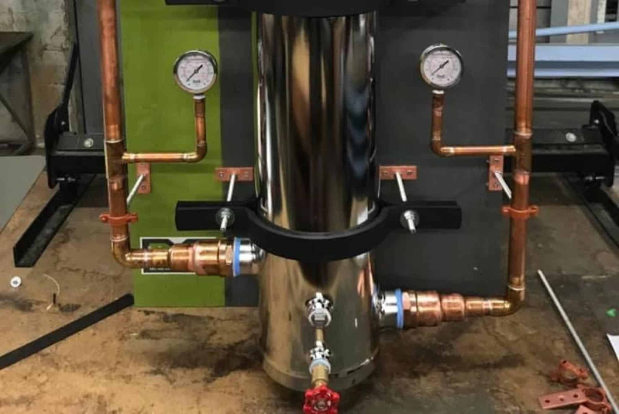 Boiler System With Copper Pipes
