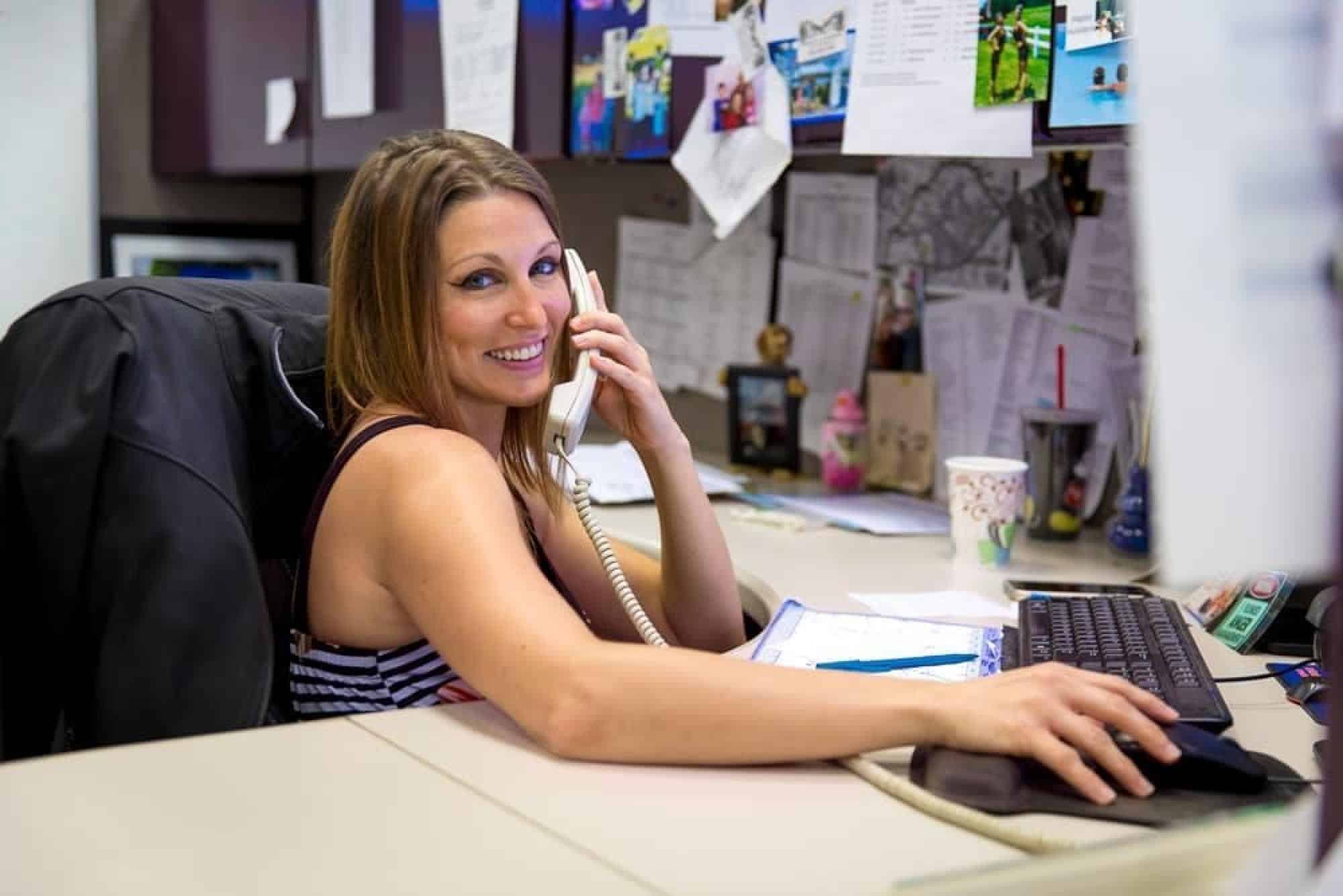 customer service representative ensuring appointment satisfaction