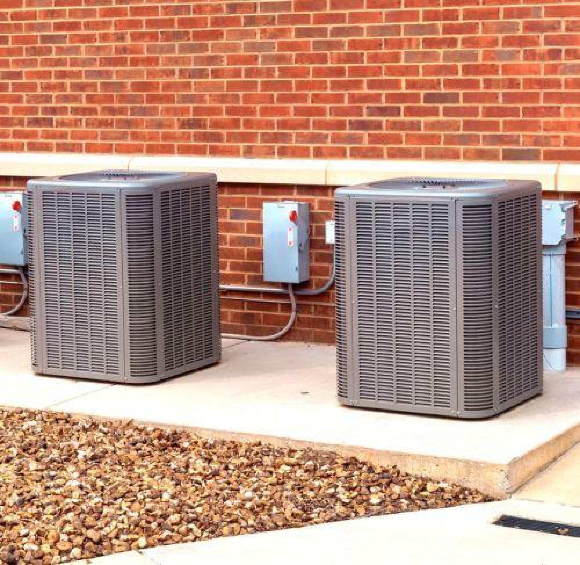 Dual Outdoor Air Conditioning Units