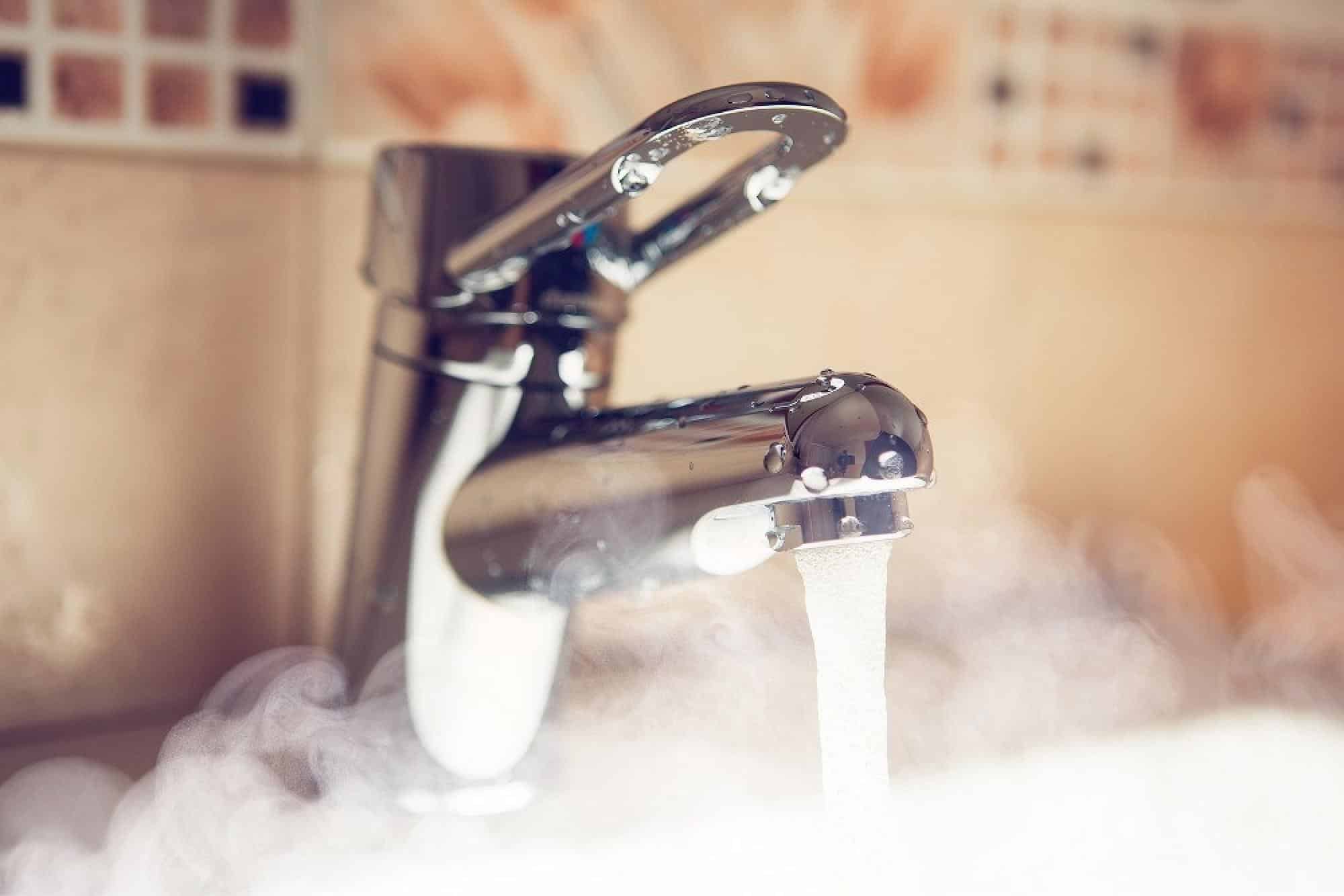 hot water steam