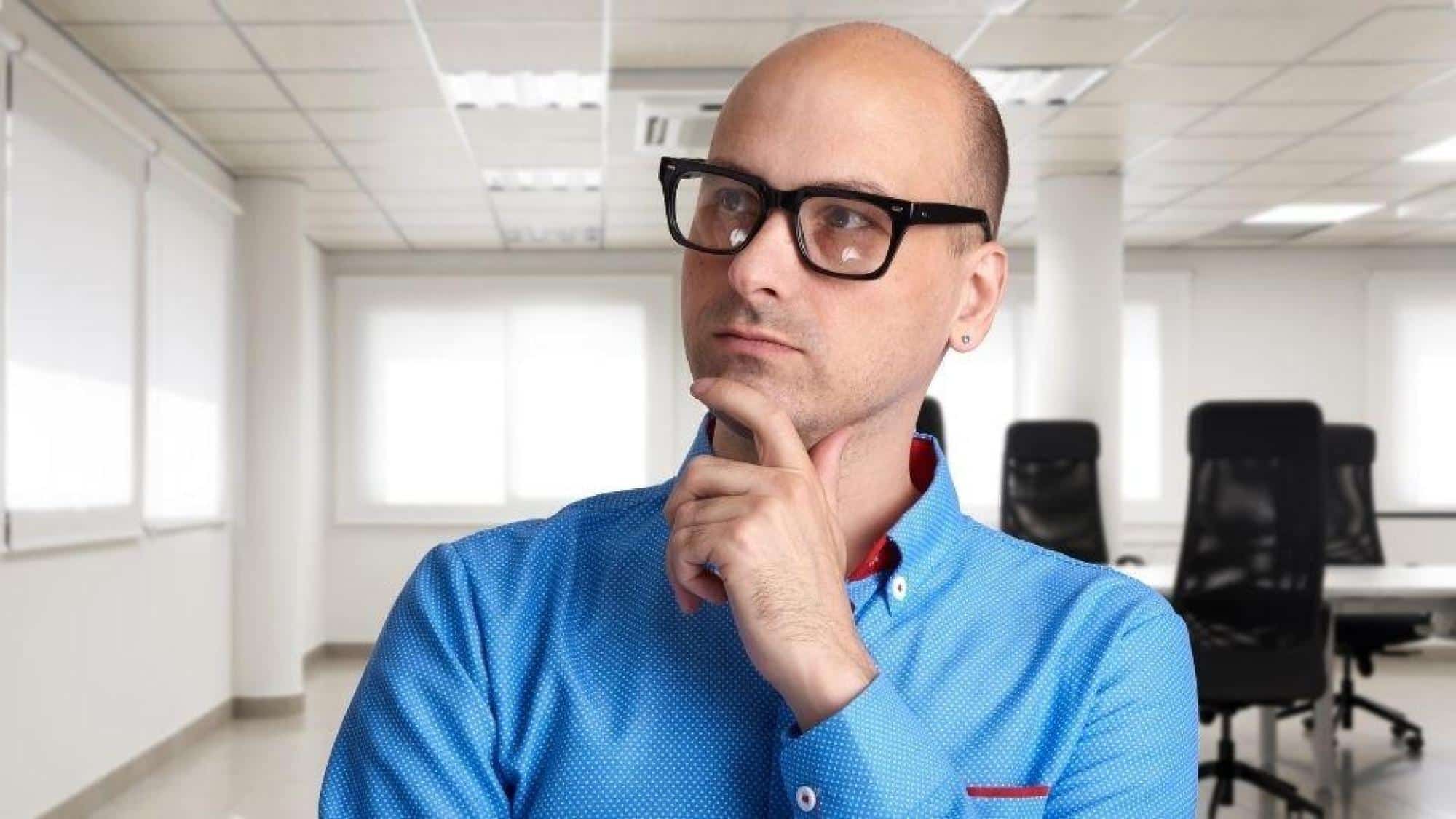 Man with finger on his chin wondering how to troubleshoot HVAC issues in Atlanta