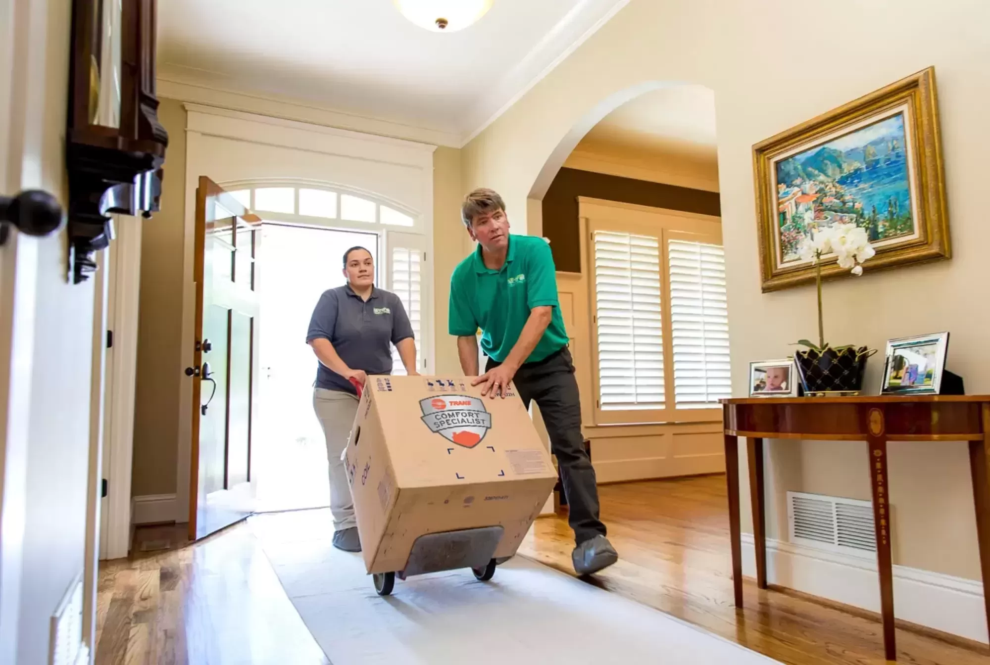 Moncrief Technician's Arrives at a Customer's Location for an Appointment 
