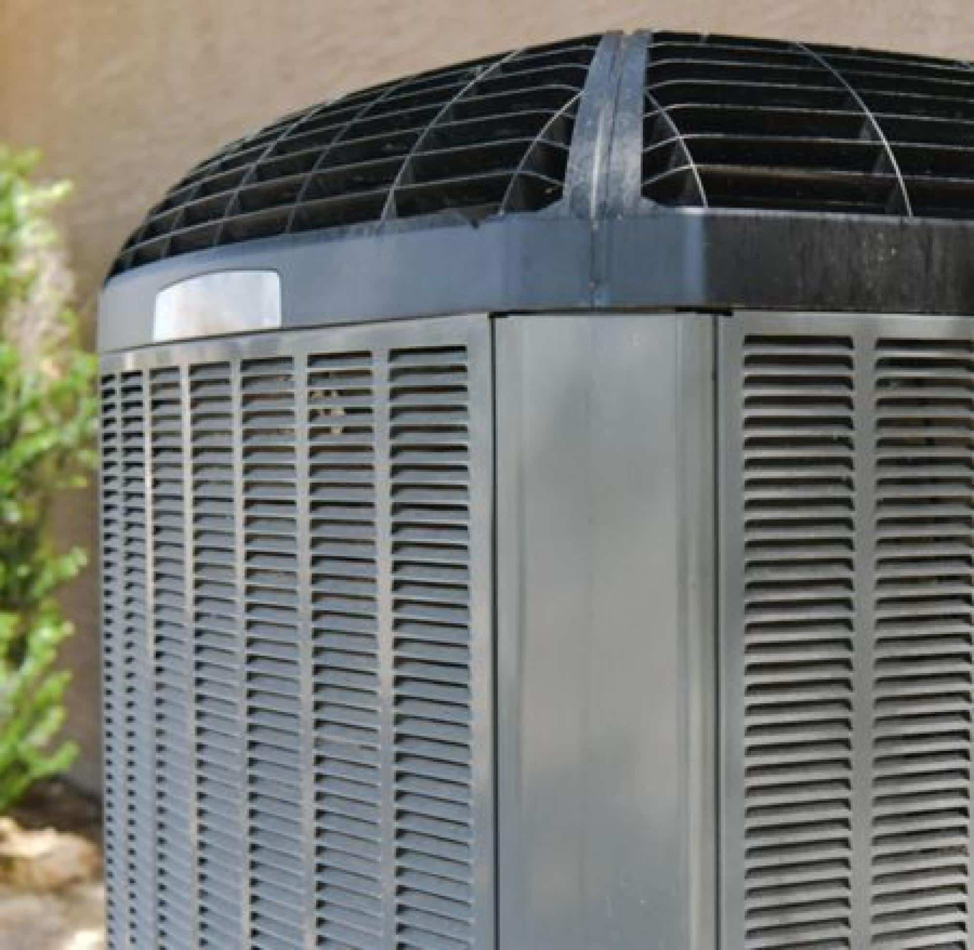 Outdoor HVAC Unit In Yard