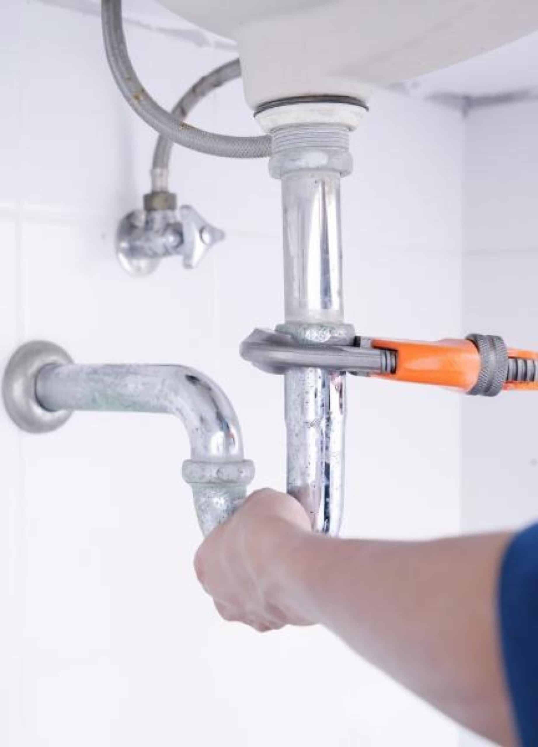 Plumbing Work Under Sink