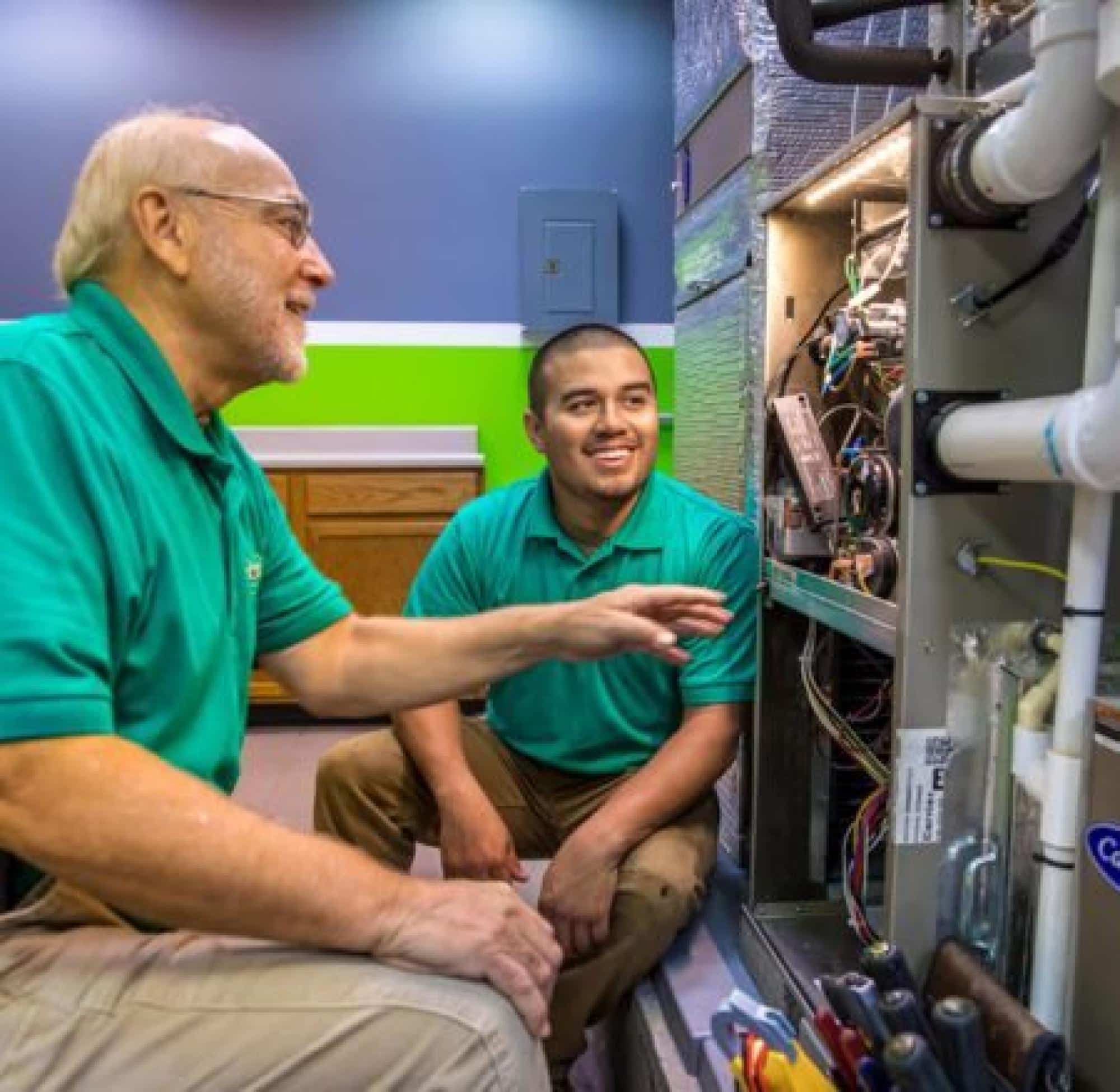 Technicians Working On HVAC In Virginia Highland